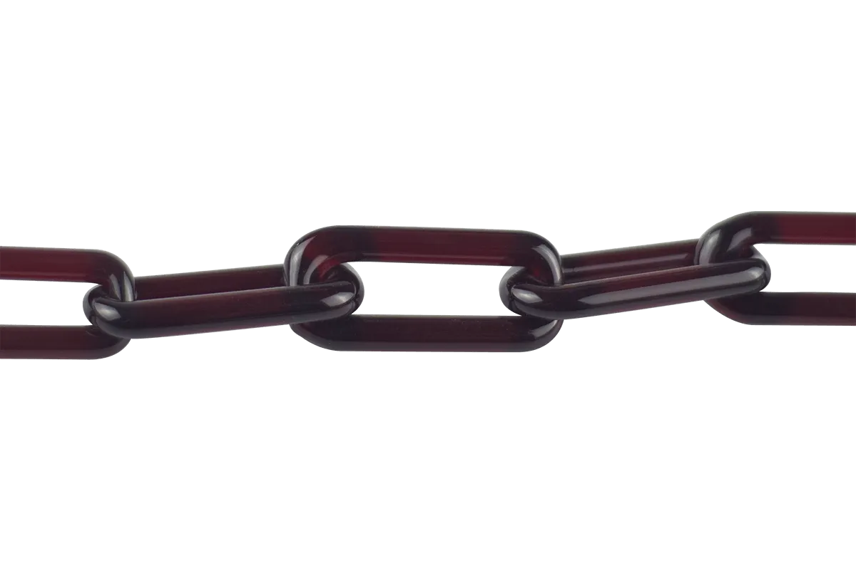 Solid Color Glass Chain Necklaces