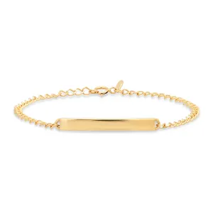 Solid Gold ID Bracelet