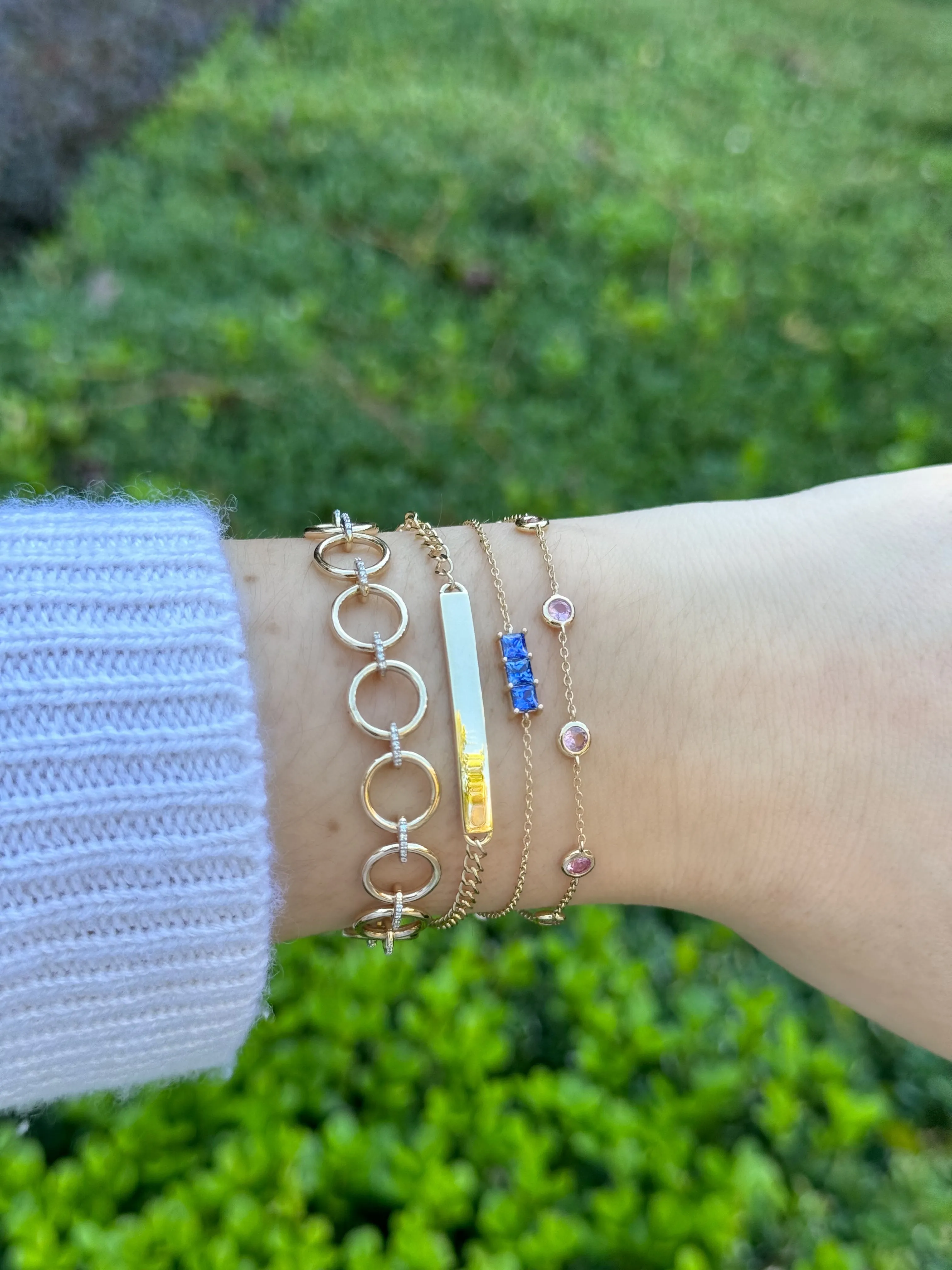 Solid Gold ID Bracelet