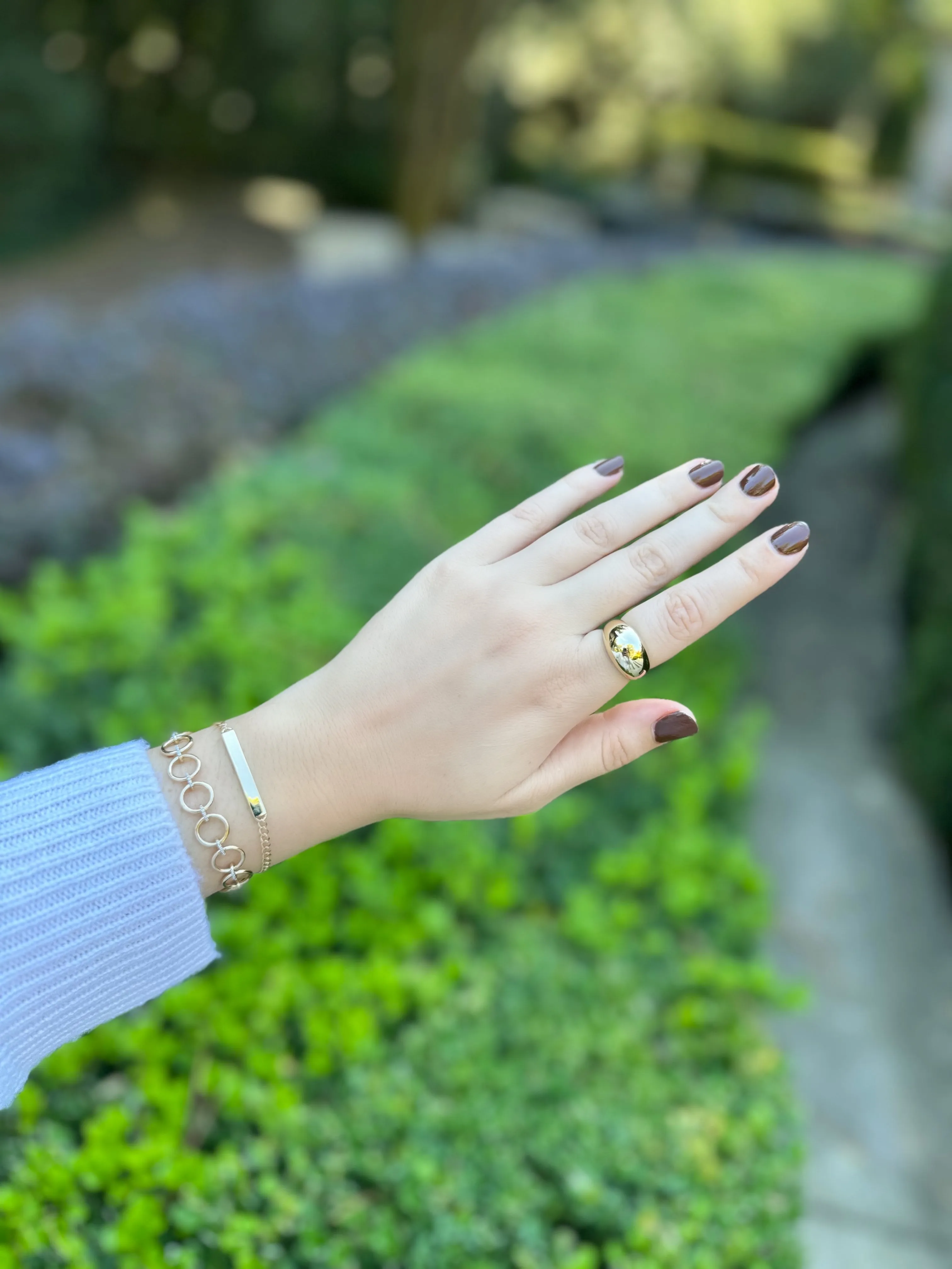Solid Gold ID Bracelet