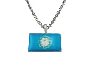 South Dakota Flag Pendant Necklace