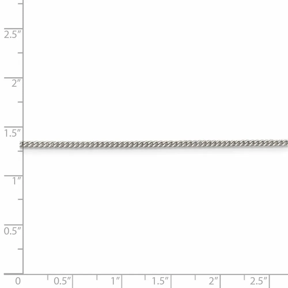 Sterling Silver 1.75mm Curb Chain