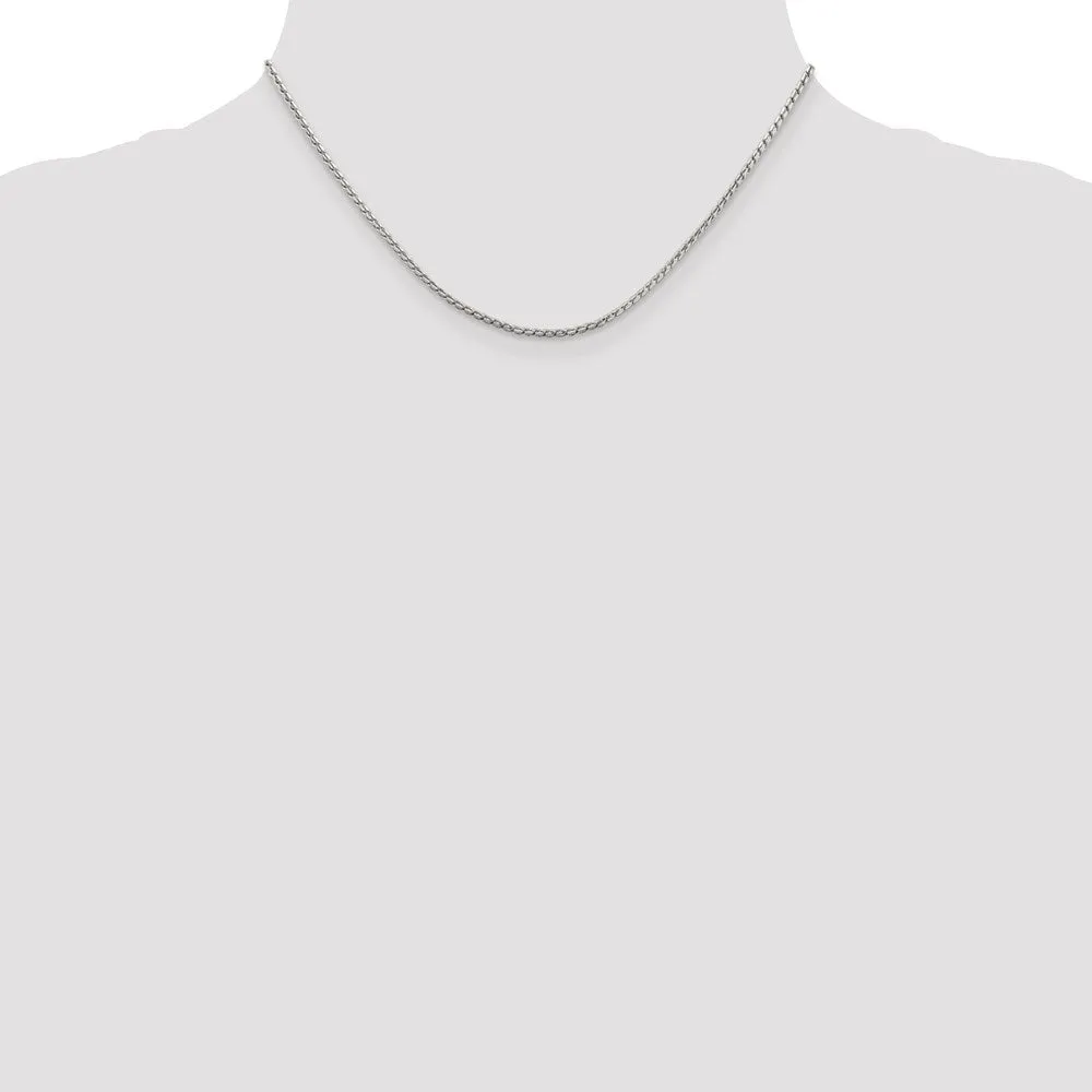 Sterling Silver 1.75mm Round Franco Chain