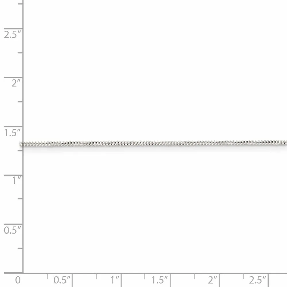 Sterling Silver 1mm Curb Chain