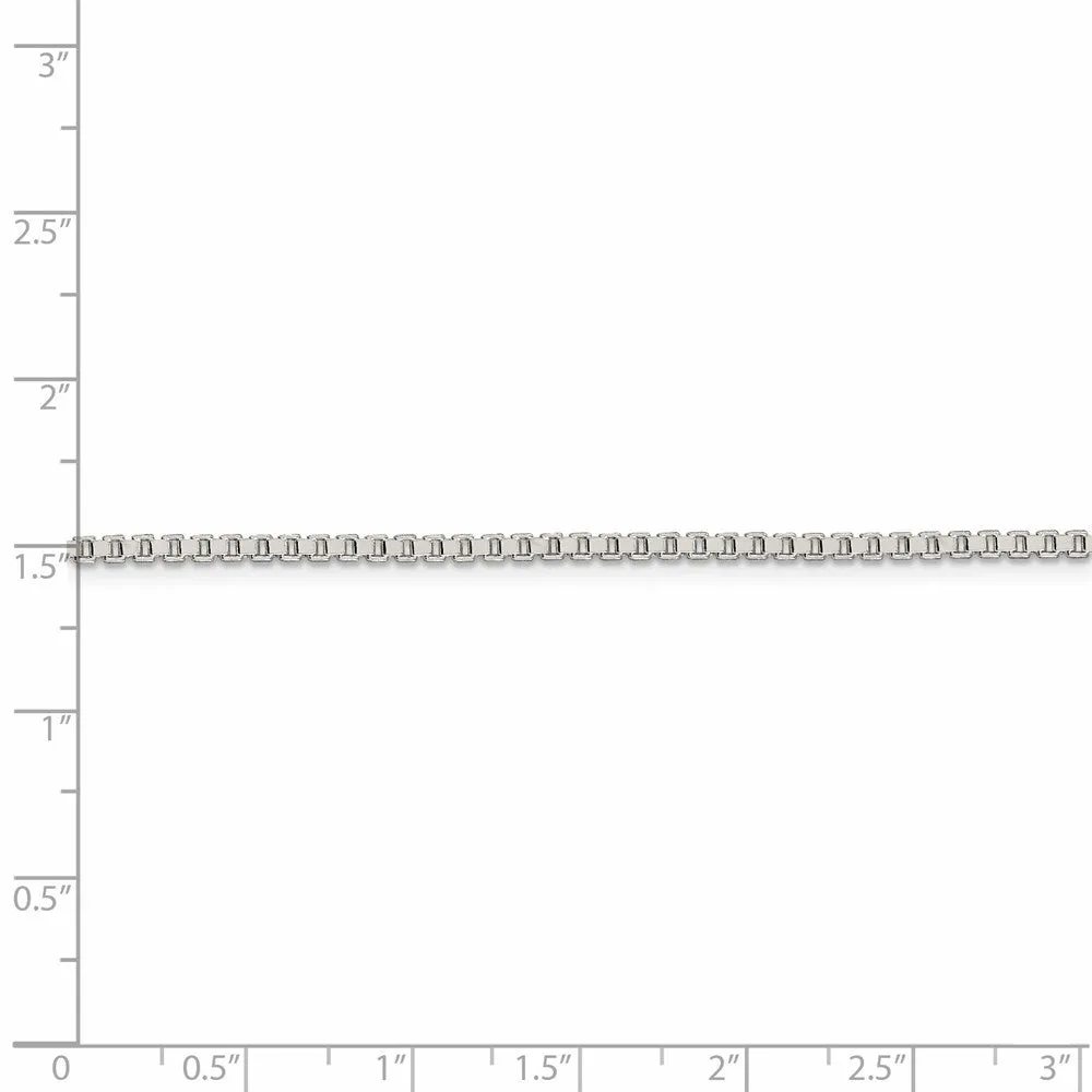 Sterling Silver 2mm Box Chain
