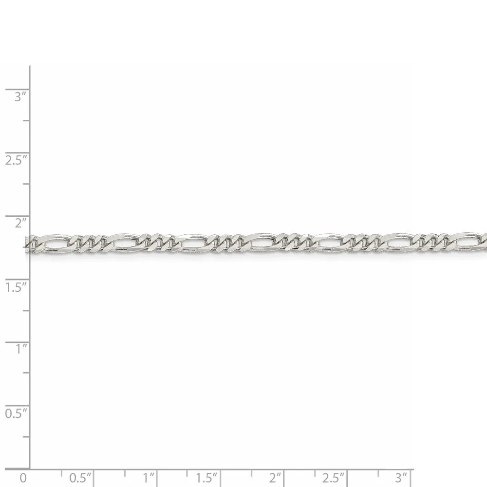 Sterling Silver 3.5mm Figaro Chain
