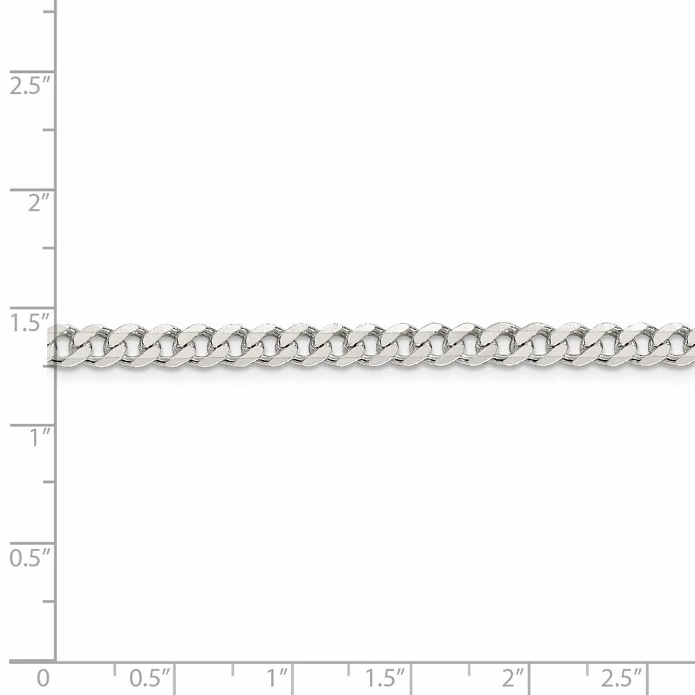 Sterling Silver 4.5mm Curb Chain