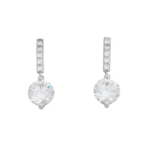 Sterling Silver Cubic Zirconia Drop Earrings