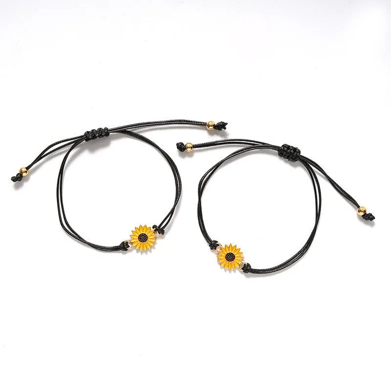 Sunflower Bracelet Set