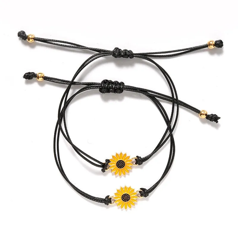 Sunflower Bracelet Set