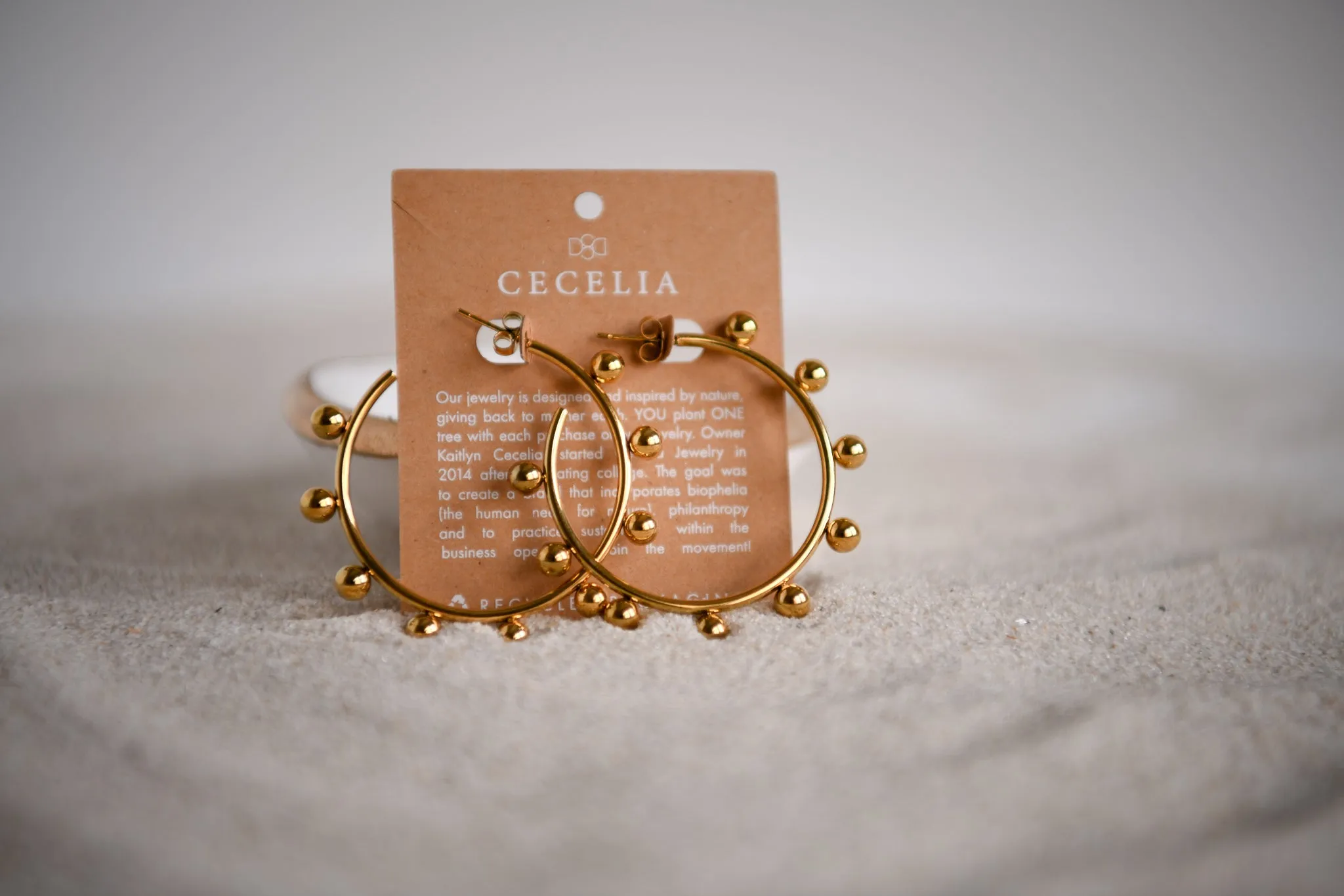 Sunrise Waterproof Stainless Steel Hoop Earrings
