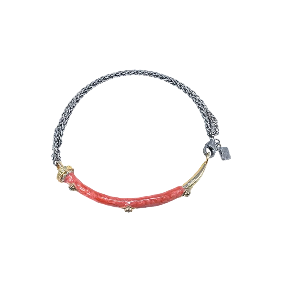 SWORD ENAMEL CHAIN BRACELET