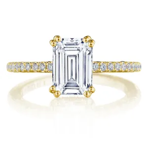 Tacori Solitaire Pave Diamond Engagement Ring