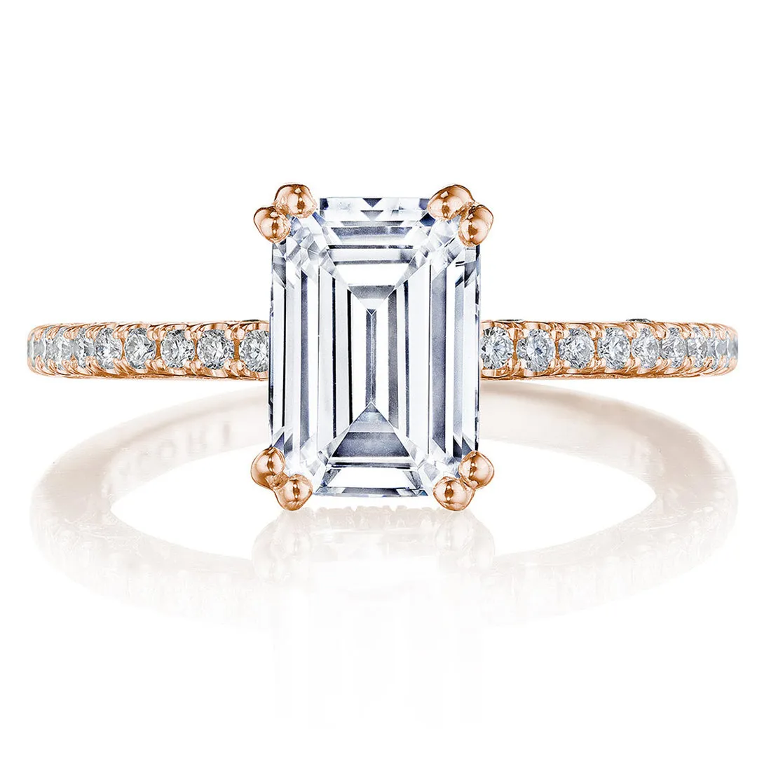 Tacori Solitaire Pave Diamond Engagement Ring