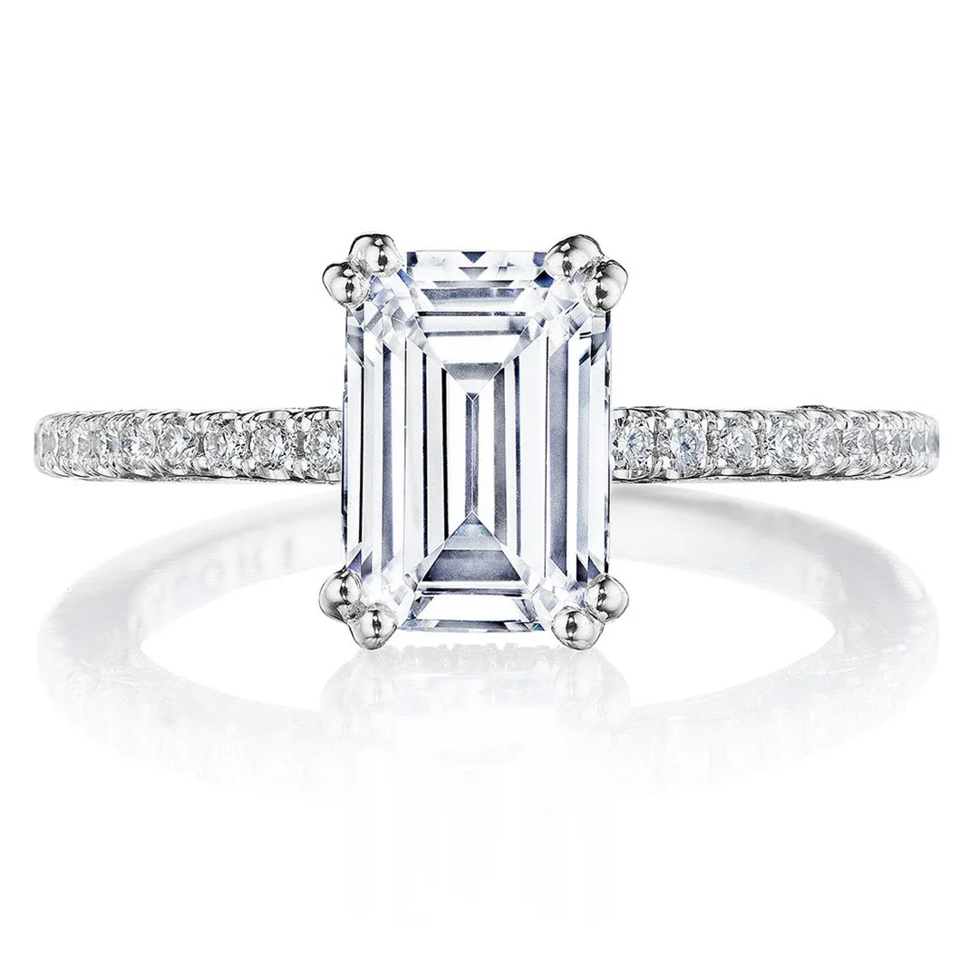 Tacori Solitaire Pave Diamond Engagement Ring