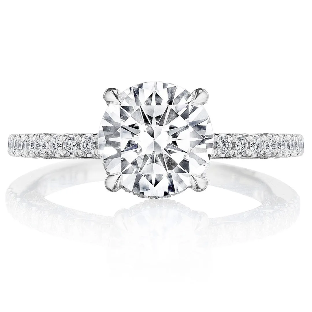 Tacori Solitaire Pave Diamond Engagement Ring