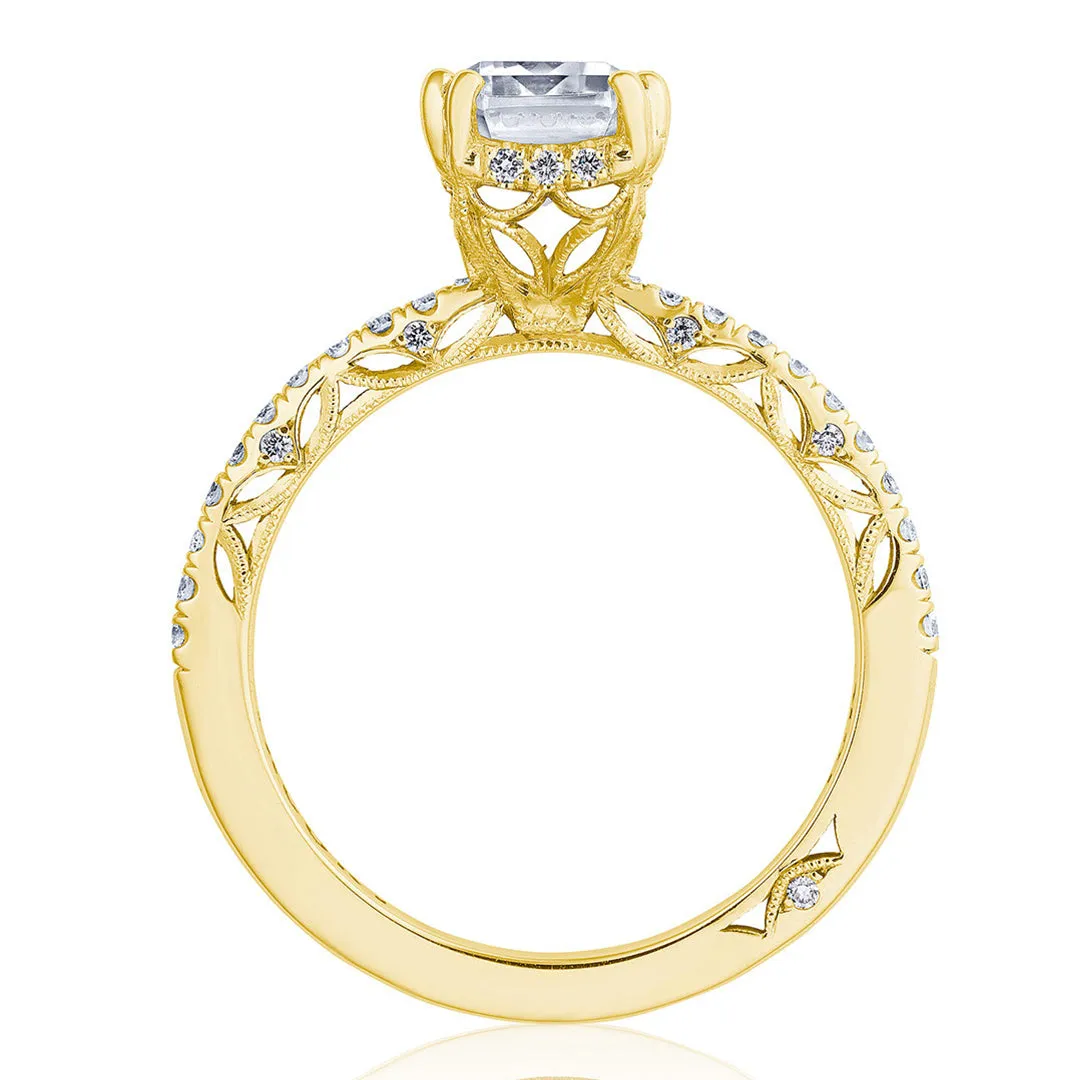 Tacori Solitaire Pave Diamond Engagement Ring