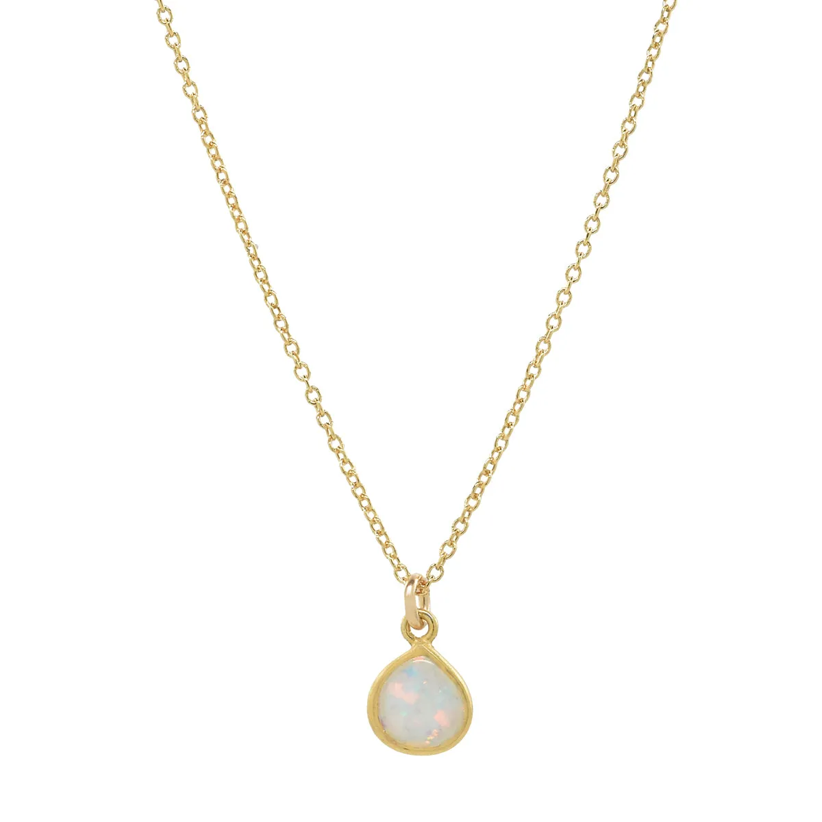 Teardrop Opal Necklace