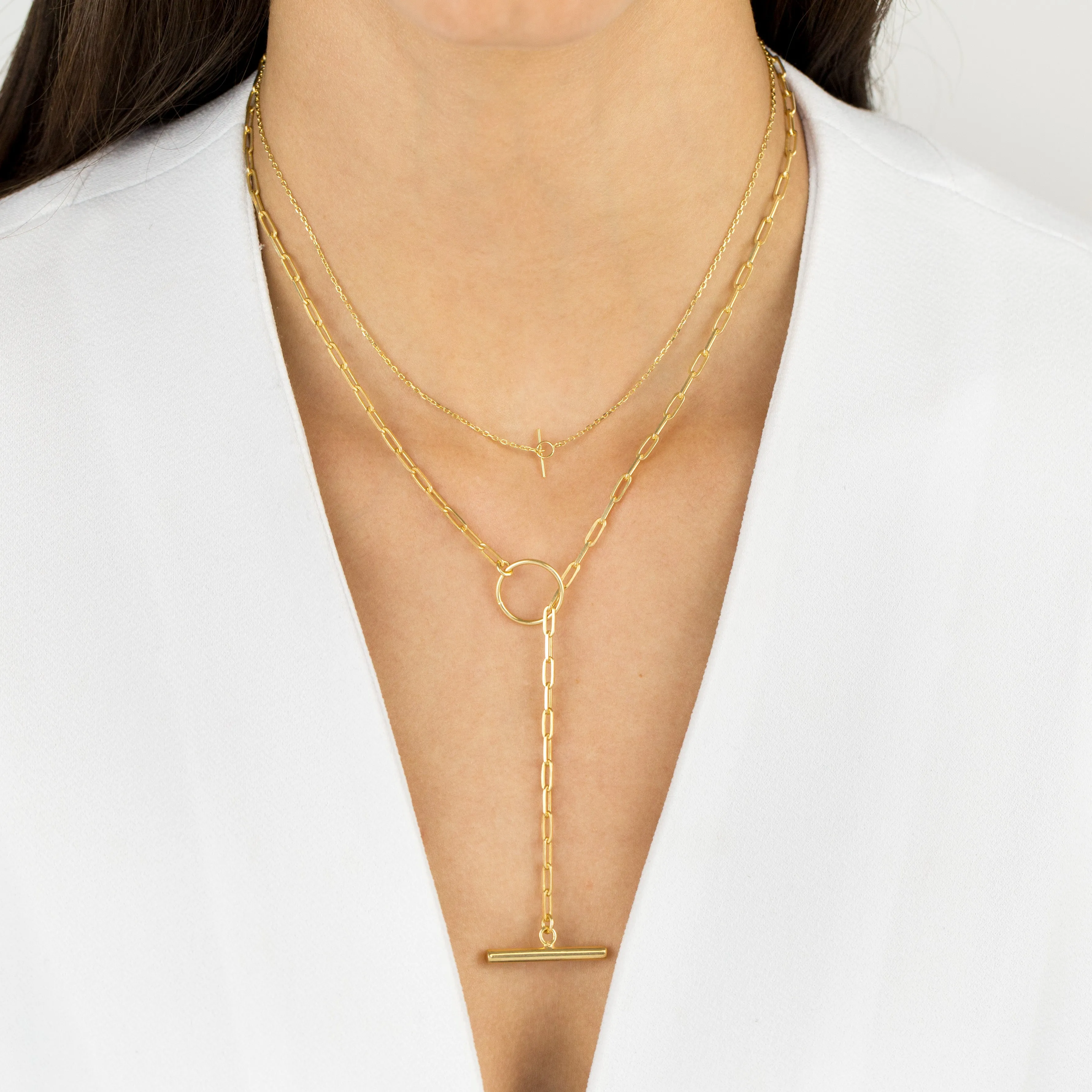 Thin Chain Toggle Choker