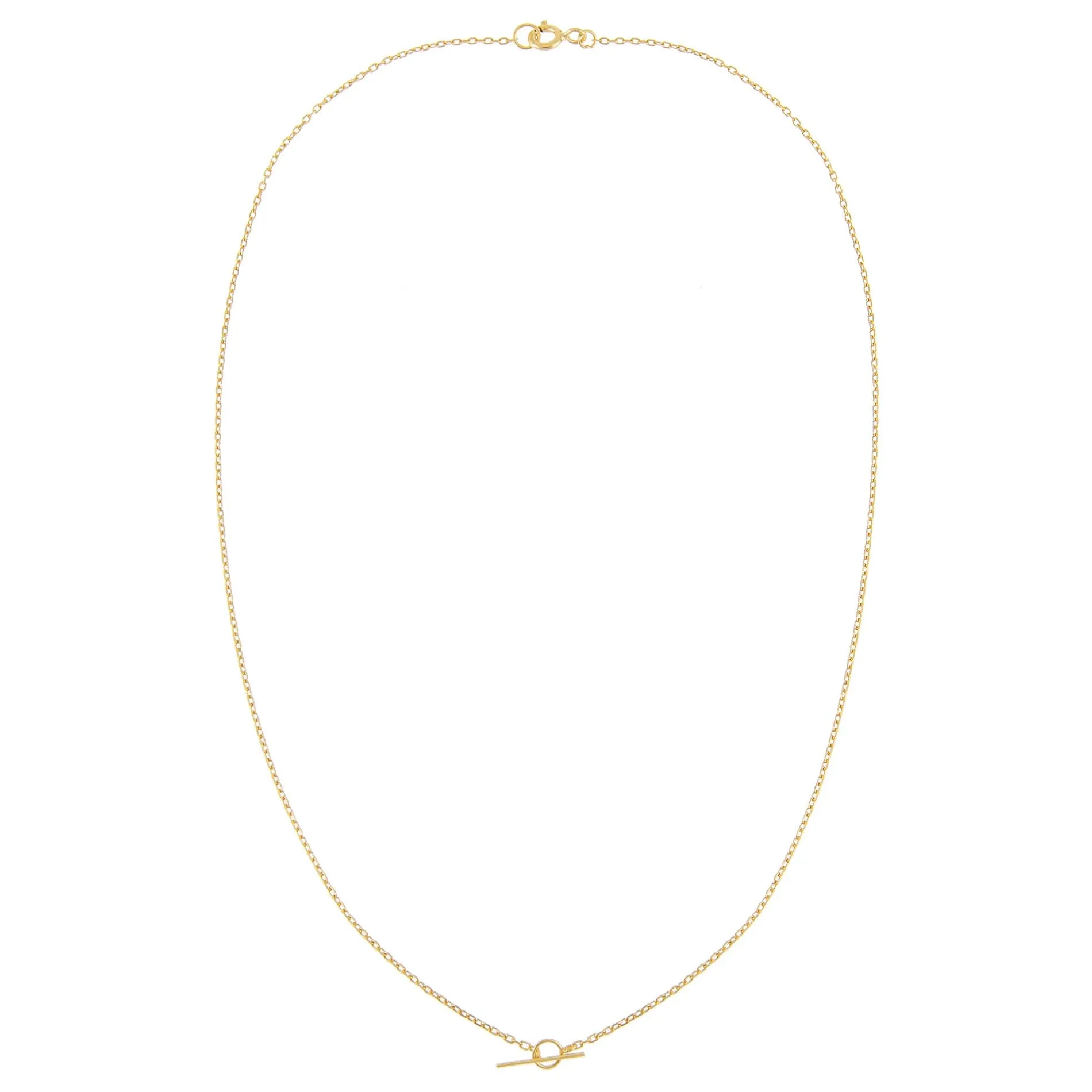 Thin Chain Toggle Choker