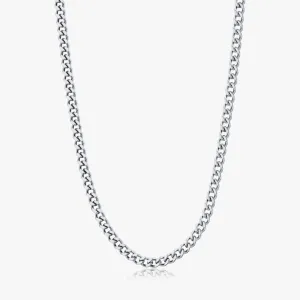 Thin Curb Silver Chain (Unisex)