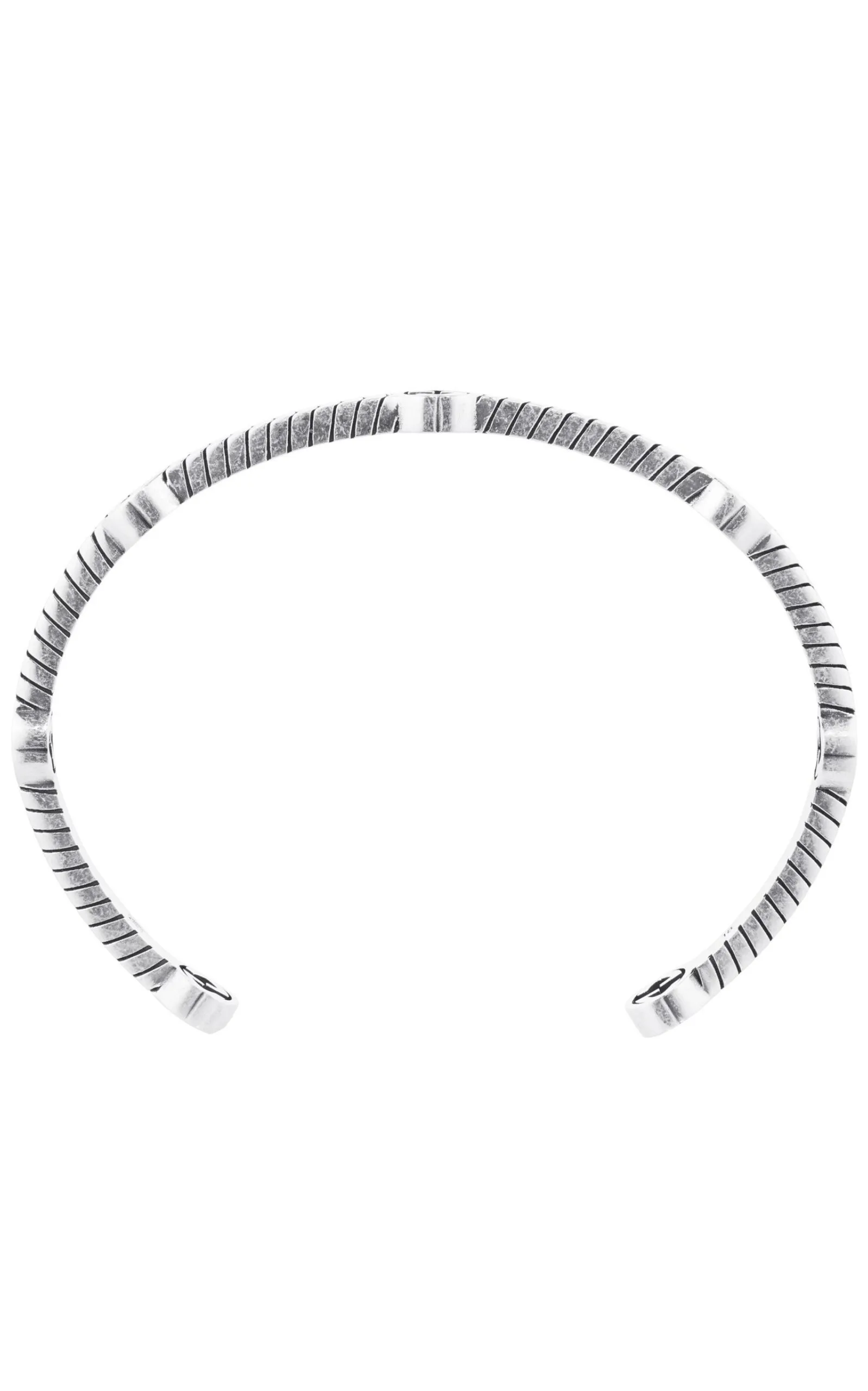 Thin Interlocking G Sterling Silver Cuff Bracelet