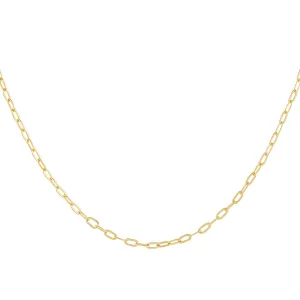 Thin Oval Link Necklace