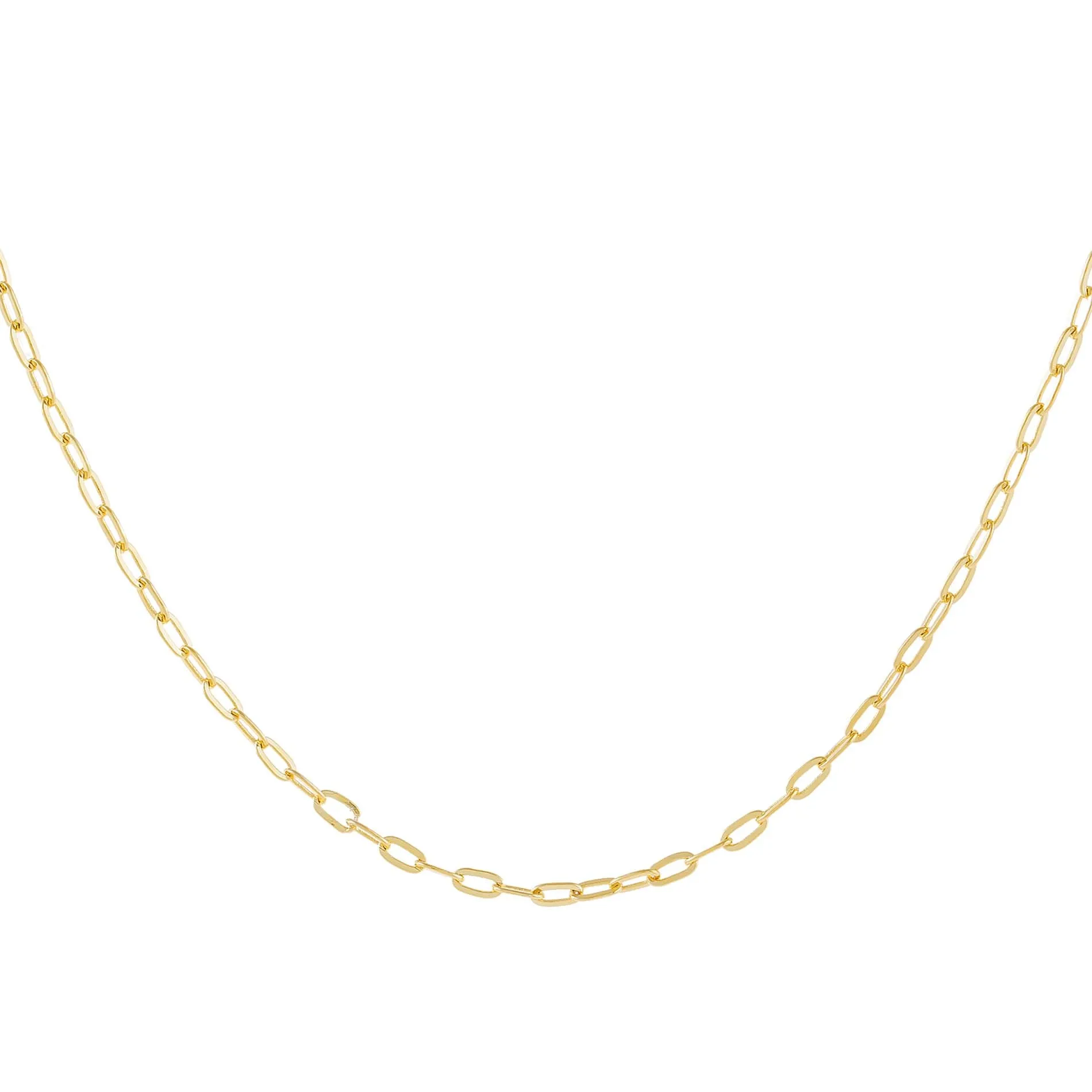 Thin Oval Link Necklace