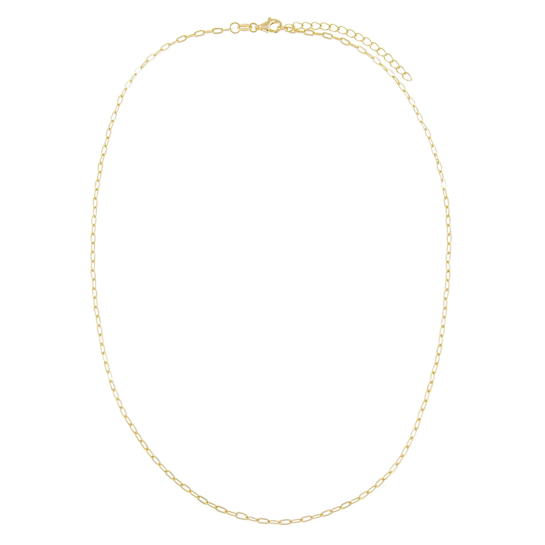 Thin Oval Link Necklace