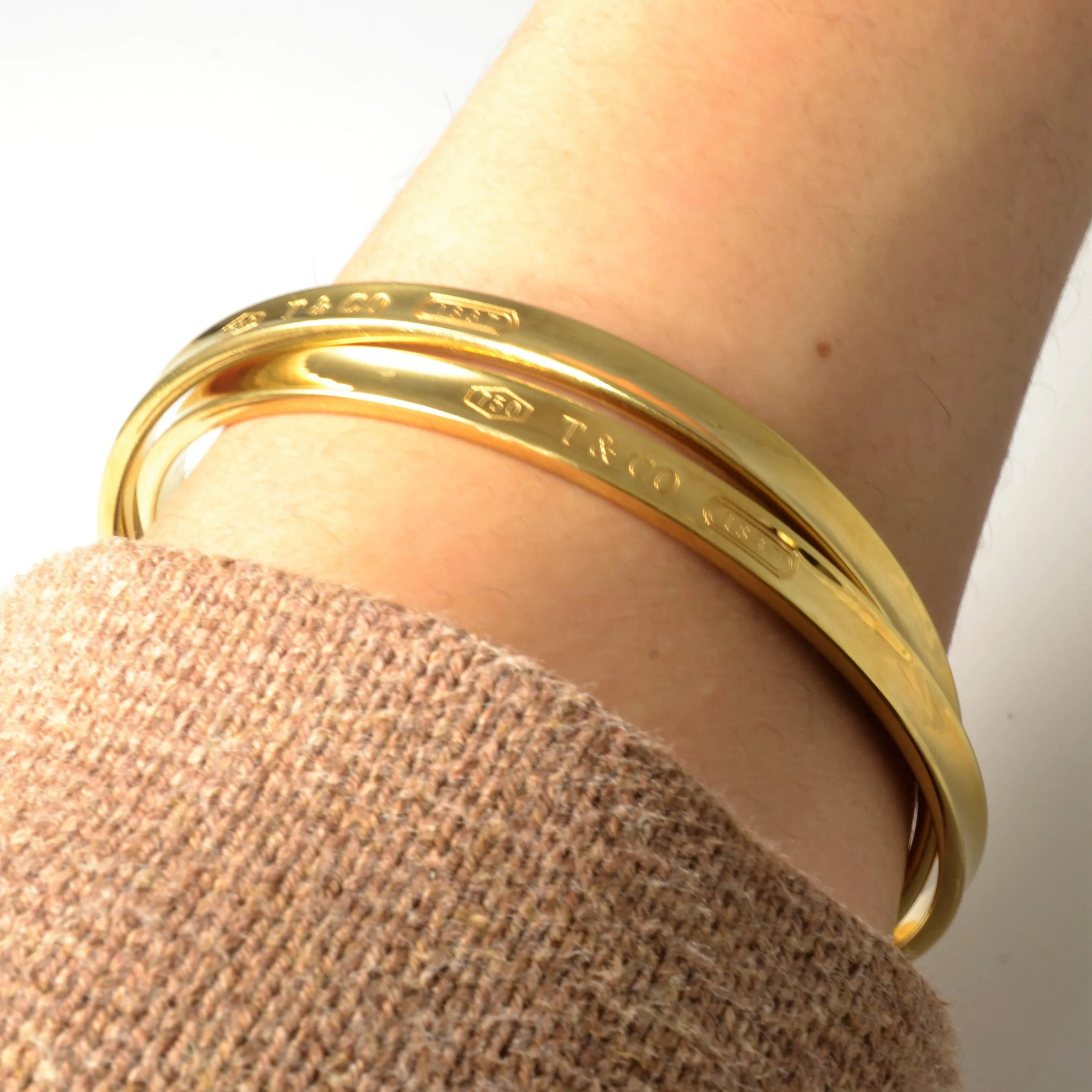 Tiffany & Co.' 1837 Interlocking Circles Bangle Bracelet | 8.5" |