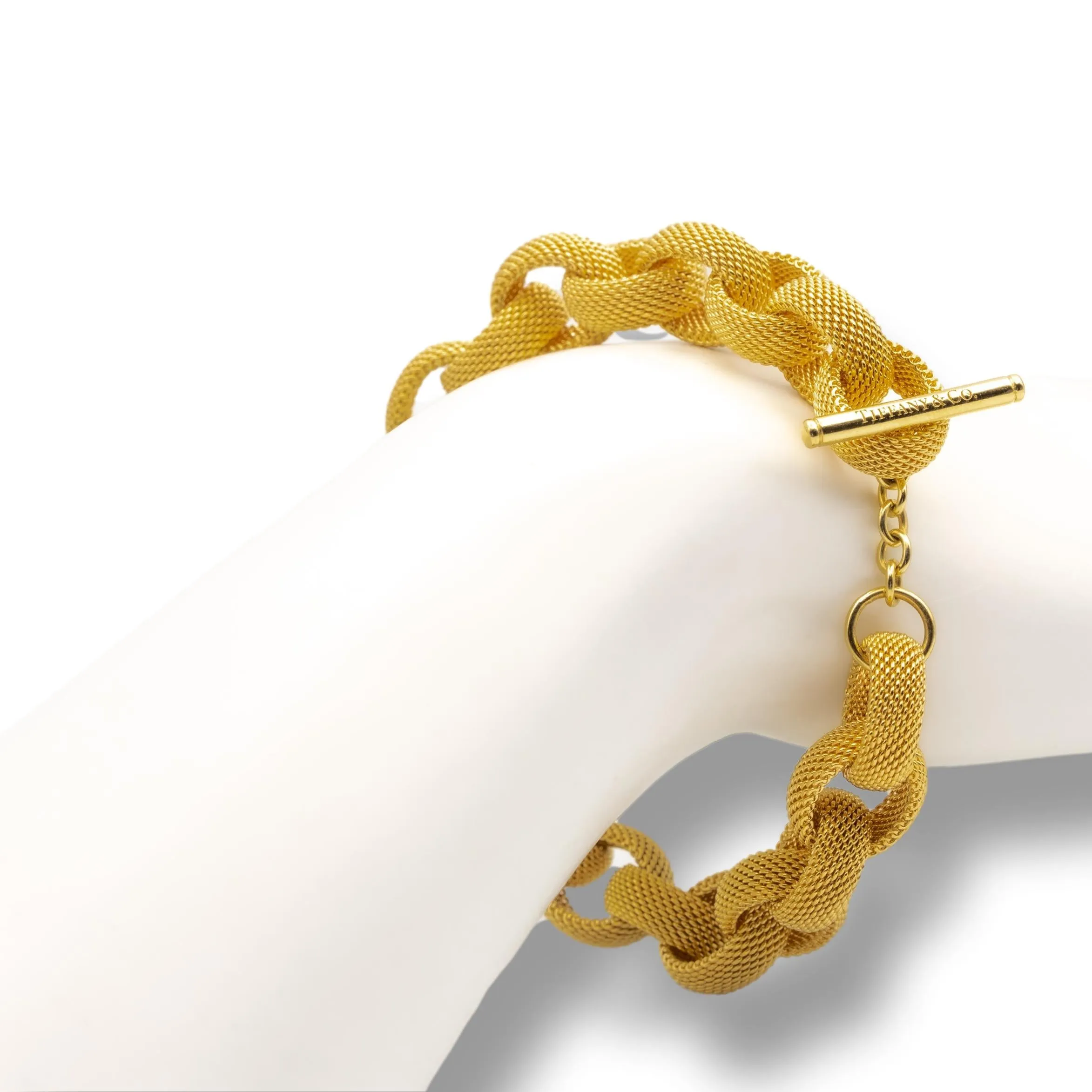 Tiffany & Co. Gold Mesh Bracelet in 18K Yellow Gold