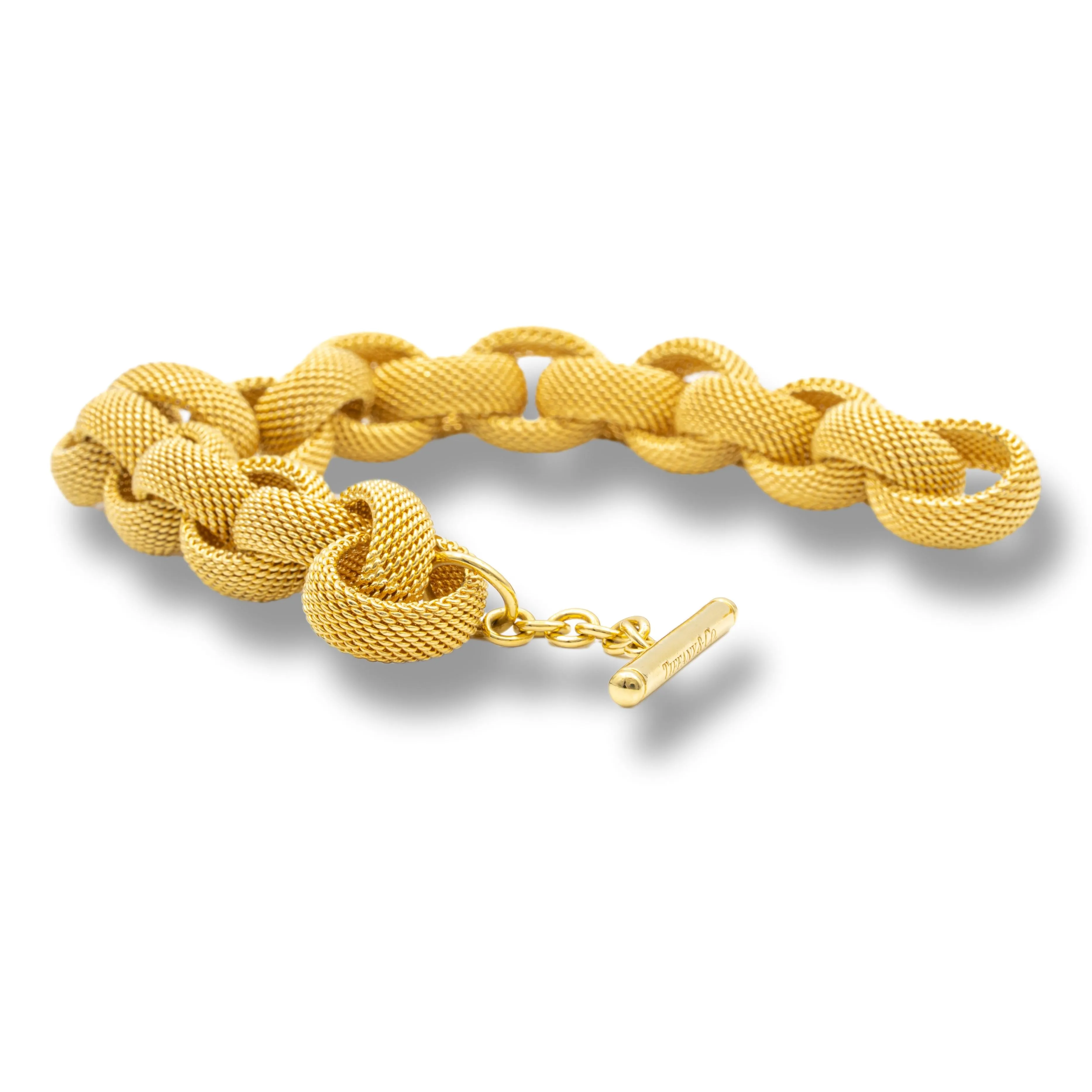 Tiffany & Co. Gold Mesh Bracelet in 18K Yellow Gold