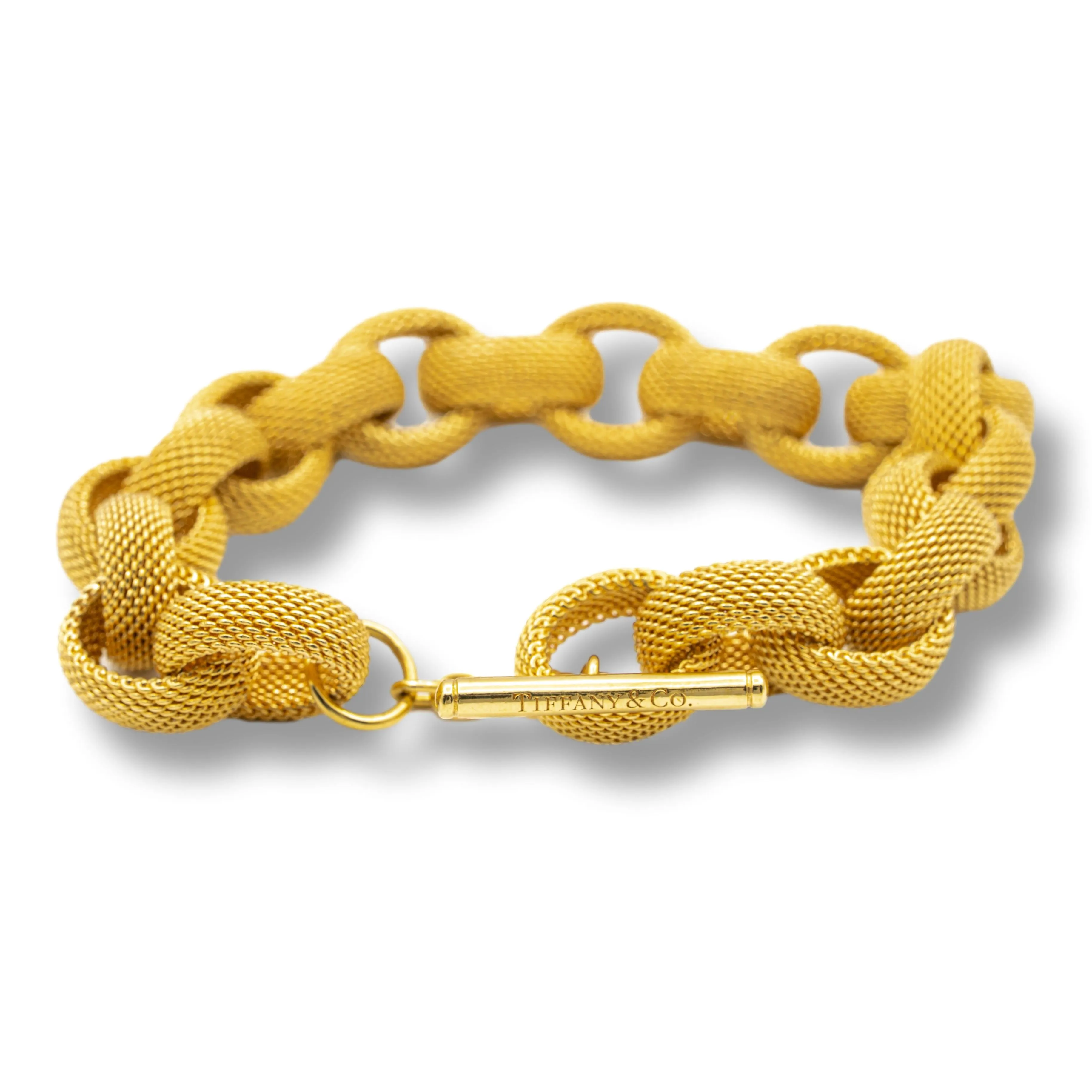 Tiffany & Co. Gold Mesh Bracelet in 18K Yellow Gold