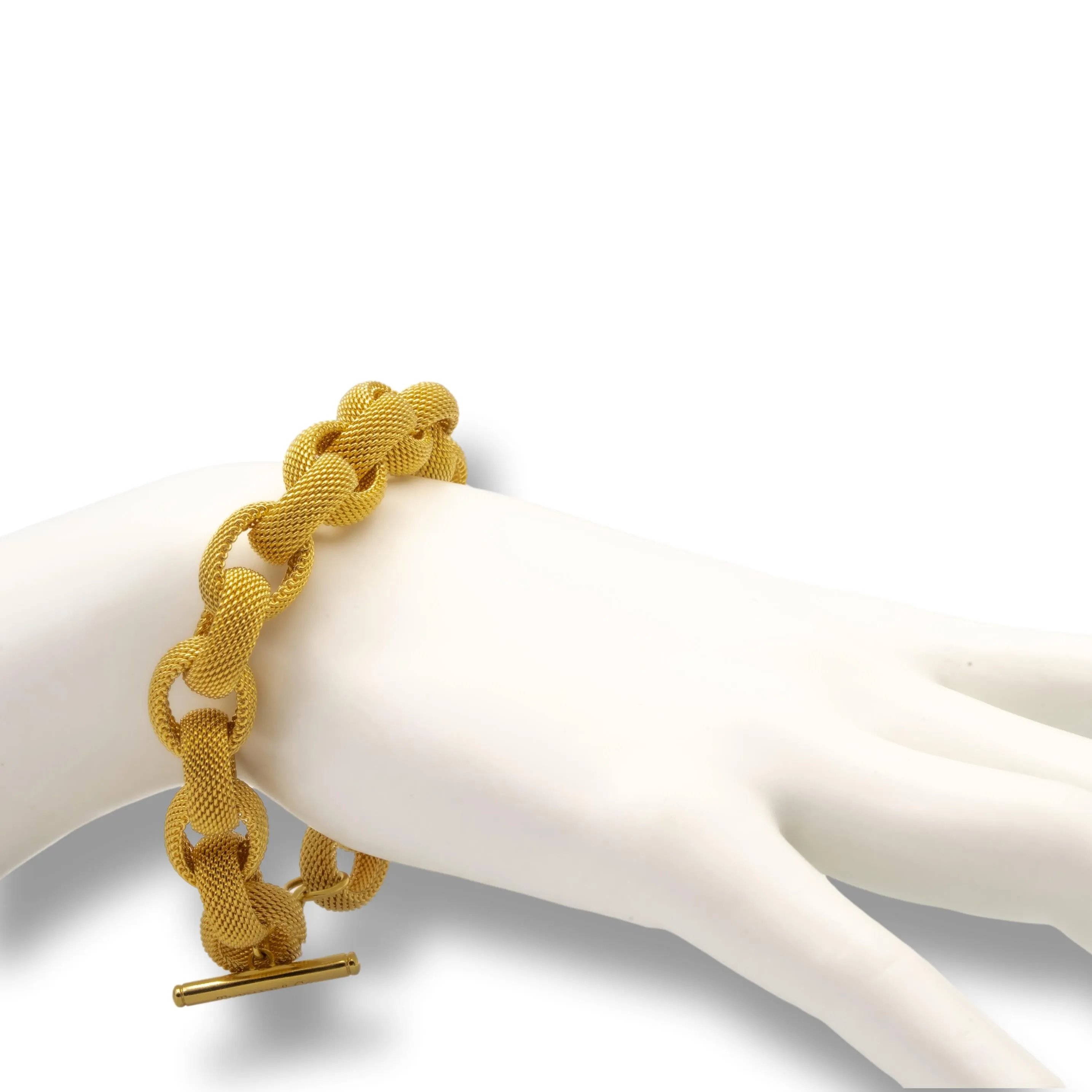 Tiffany & Co. Gold Mesh Bracelet in 18K Yellow Gold
