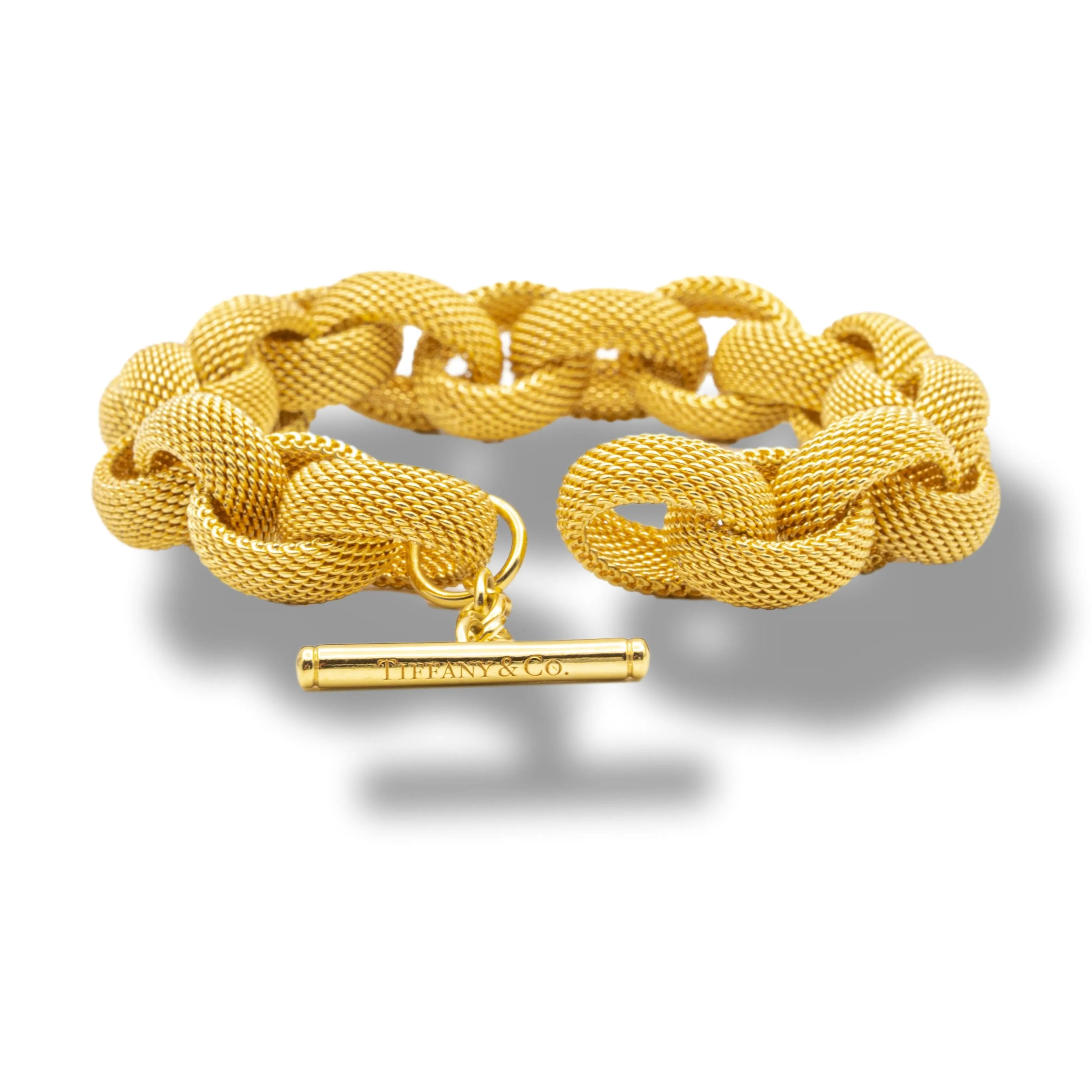 Tiffany & Co. Gold Mesh Bracelet in 18K Yellow Gold