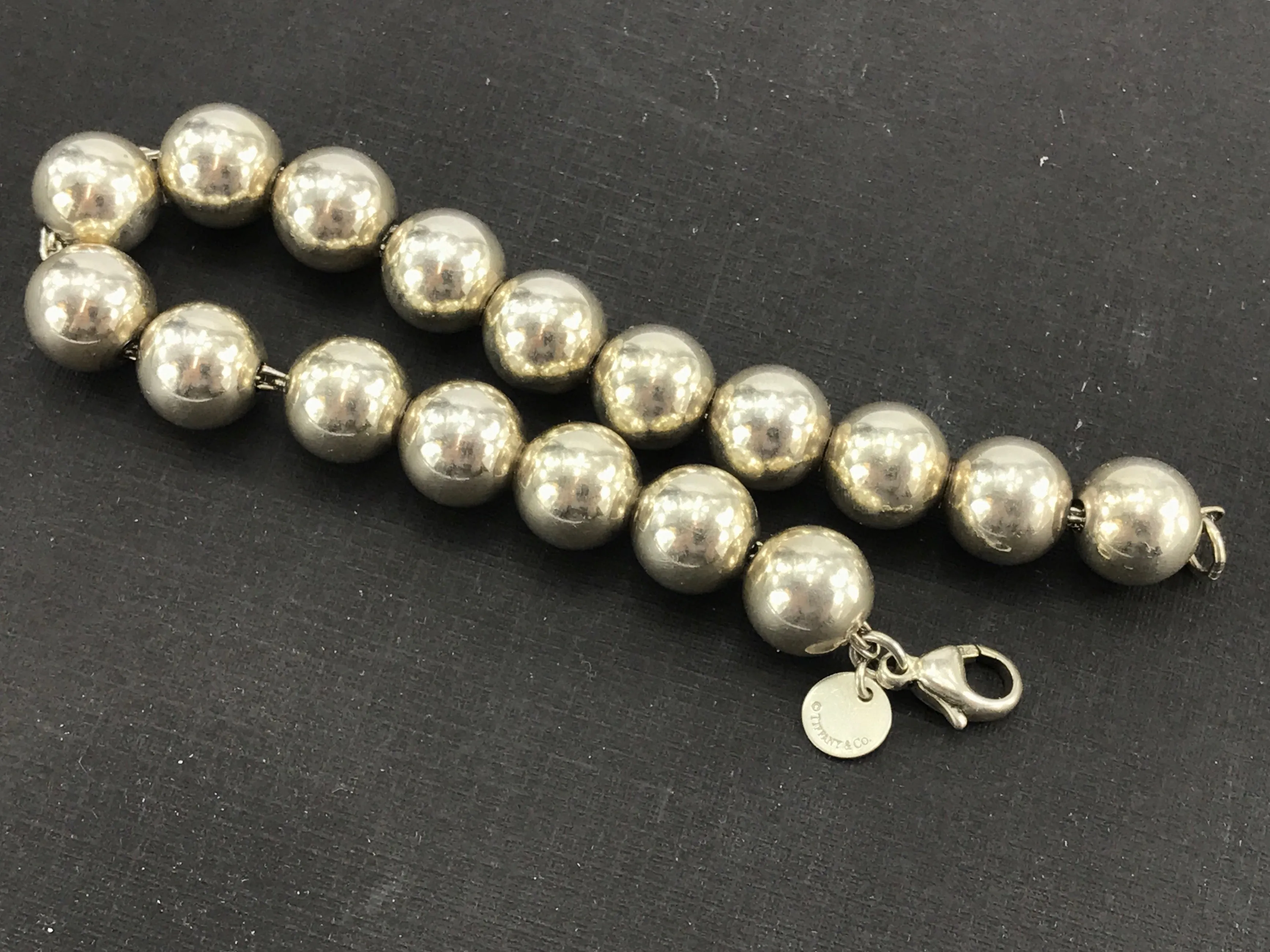 Tiffany & Co Sterling Silver 10mm 7.25" Long Bracelet