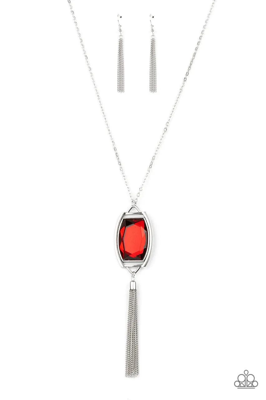 Timeless Talisman Red Paparazzi Necklace