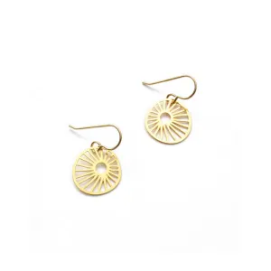 Tiny Barnacle Earrings in Gold Plate