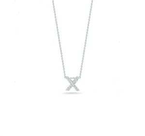 Tiny Treasures Diamond Love Letter "X" in White Gold