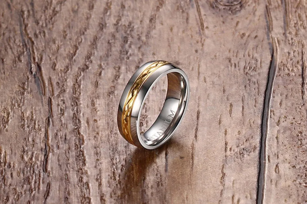 Titanium Wedding Band Ring