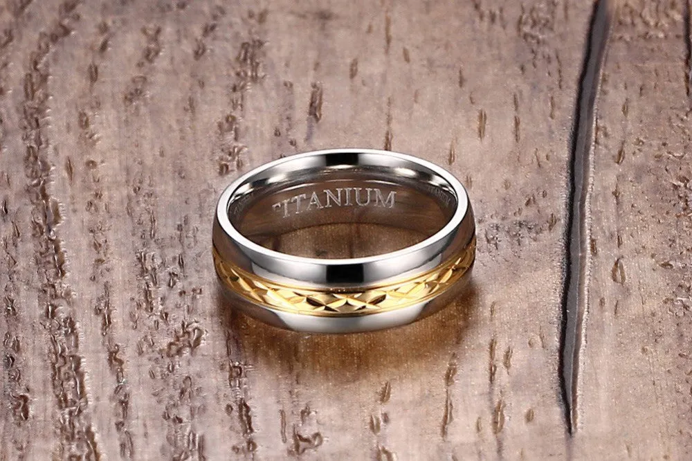 Titanium Wedding Band Ring