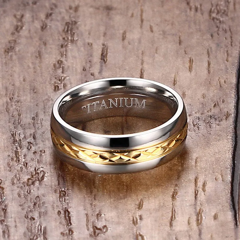 Titanium Wedding Band Ring