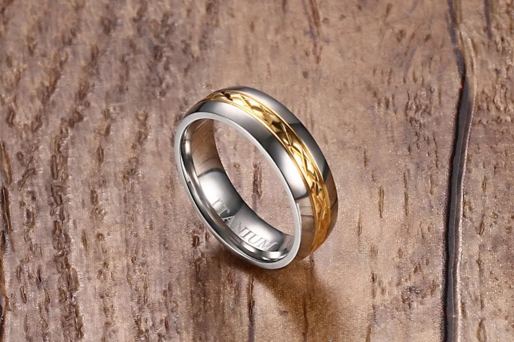 Titanium Wedding Band Ring