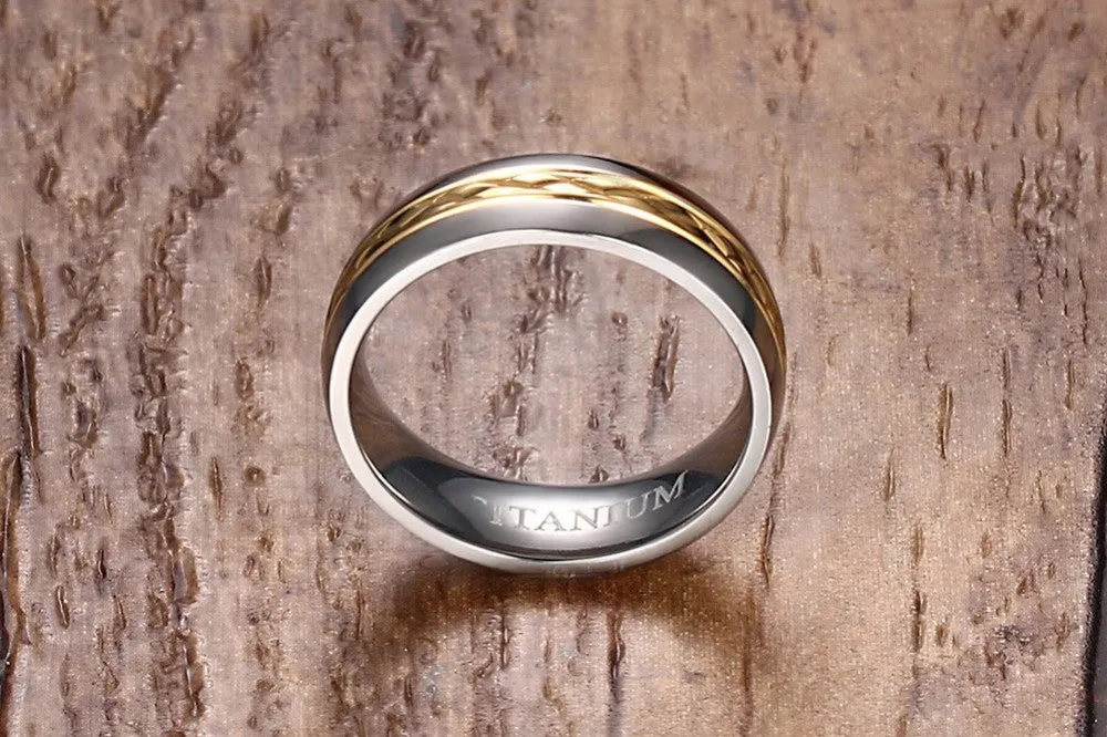 Titanium Wedding Band Ring