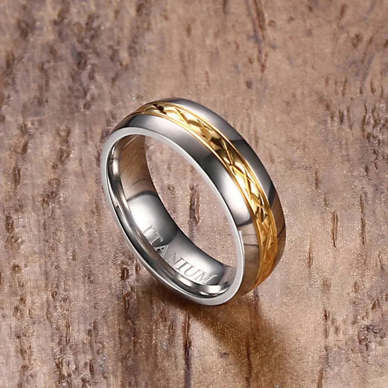 Titanium Wedding Band Ring