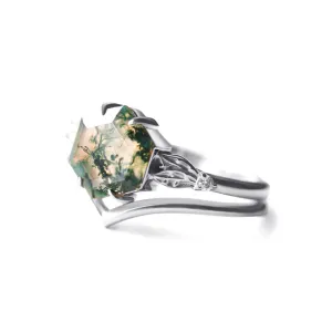 Trendolla 18K Gold Mystical Moss Elegance Ring Set