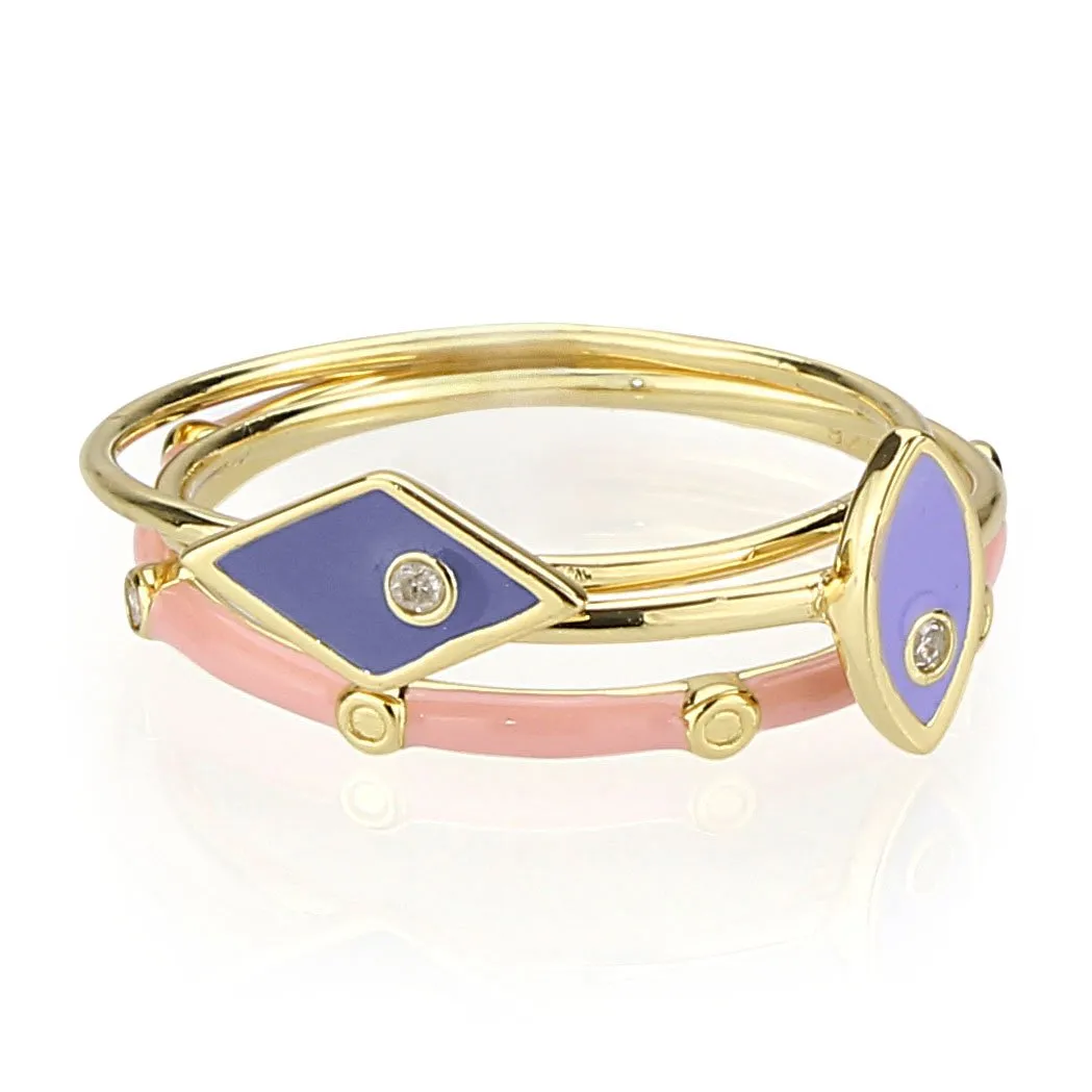 Triple Threat Diamond Ring - Pink