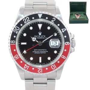TRITIUM Rolex GMT-Master 2 Coke Steel 16710 Date N Serial Steel Black Watch