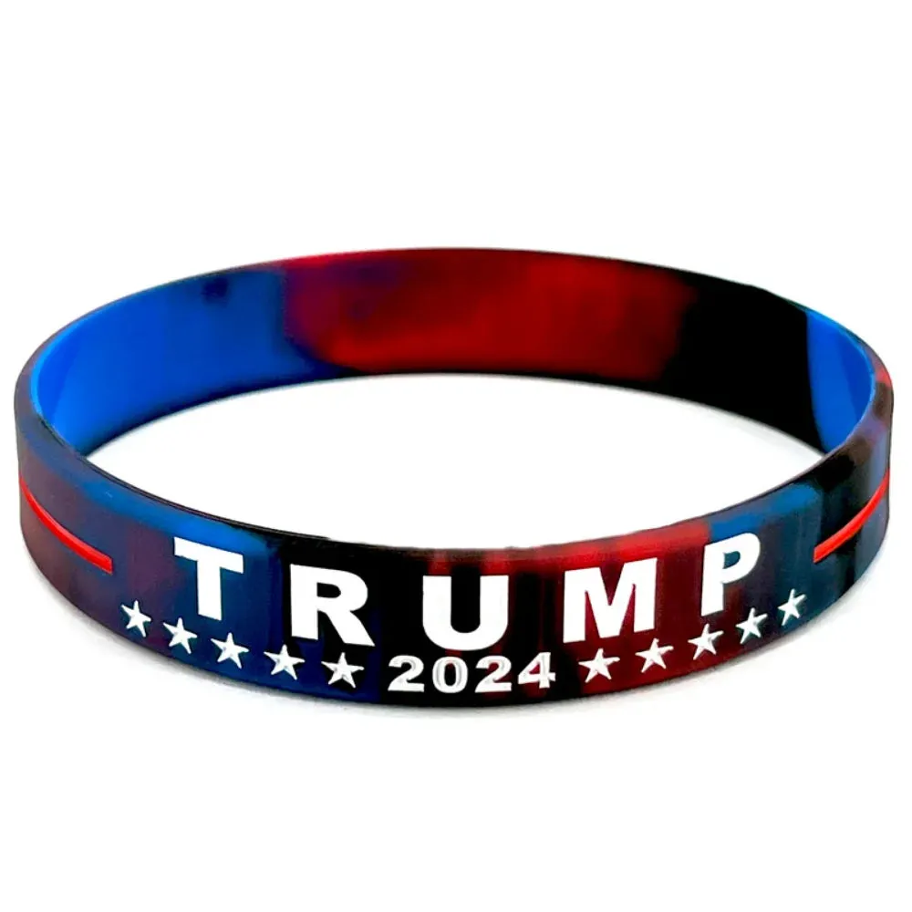 Trump 2024 Campaign Bracelet Election Inspirational Wristbands Voter Gift