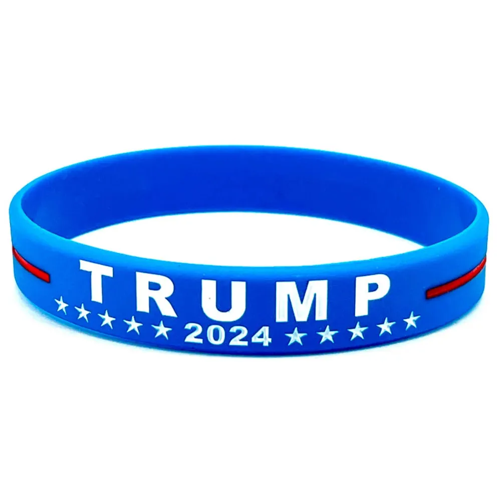 Trump 2024 Campaign Bracelet Election Inspirational Wristbands Voter Gift